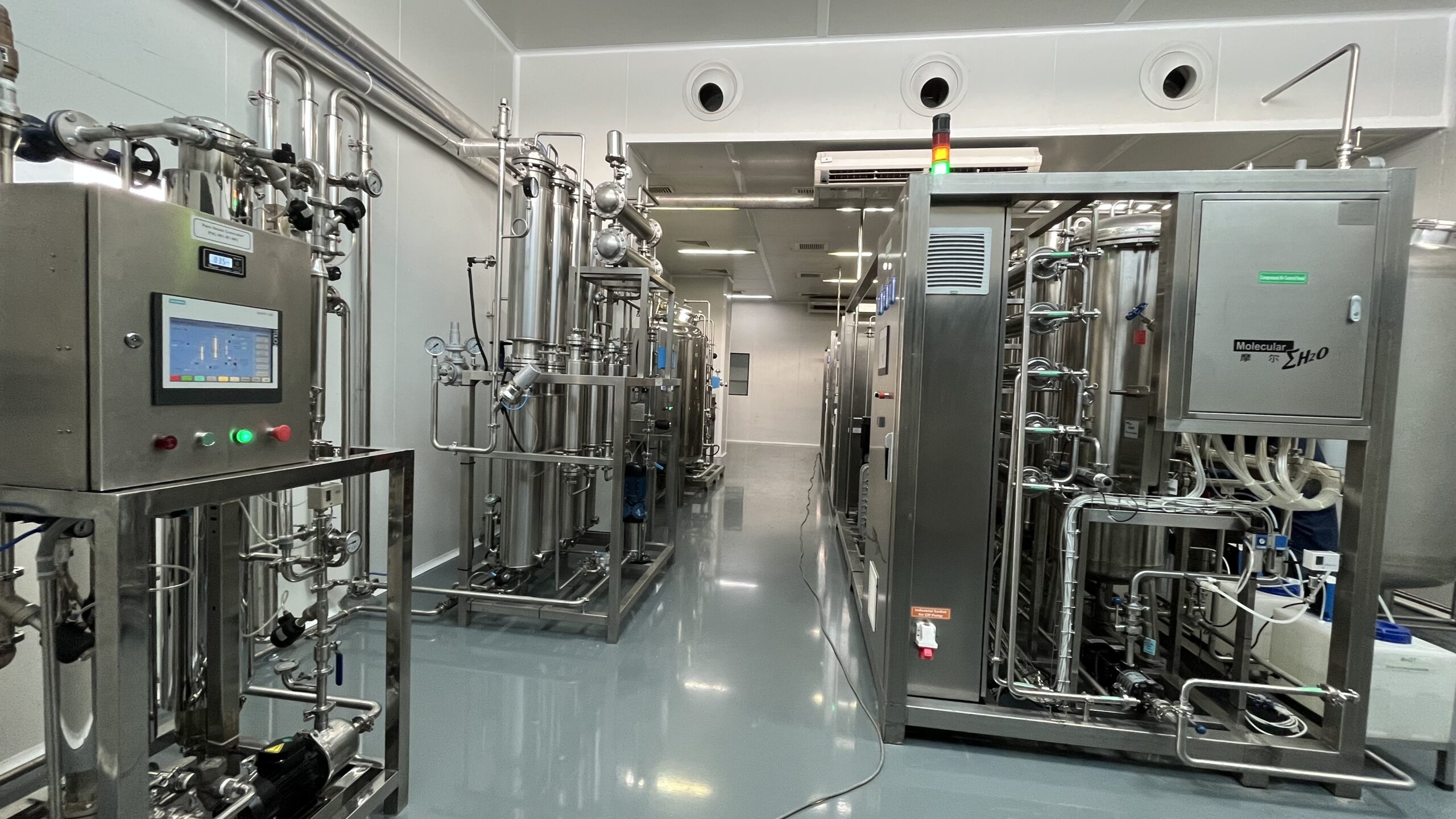 Solution d'eau qualifiée GMP