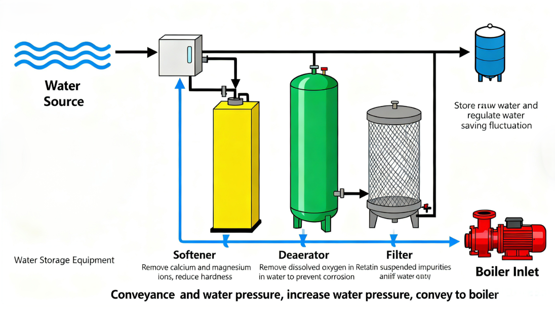 Eau d'alimentation de la chaudière